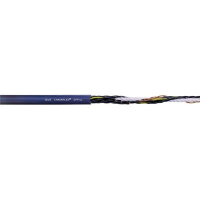 igus CF9.05.02 vedenie ťažnej reťaze Chainflex CF 2 x 0.5 mm² modrá 1m