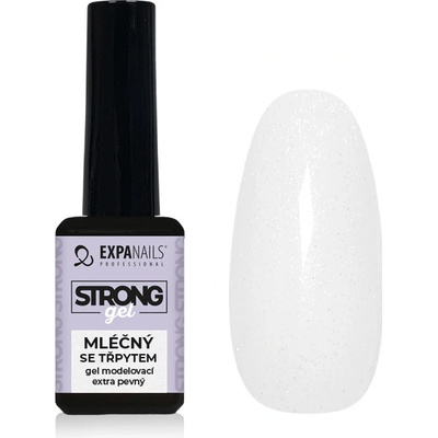 Expa nails strong gel modelovací mléčný se třpytem 11 ml