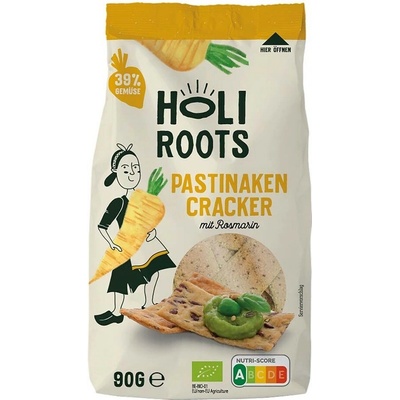 Holiroots Pastinákové krekry s rozmarýnem 90 g