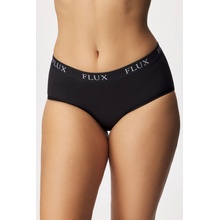 Flux Undies Boyshort Menštruačné nohavičky pre silnú menštruáciu ČIERNA