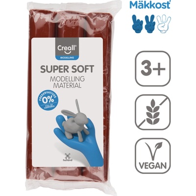 Creall modelovacia hmota Super soft 500 g hnedá