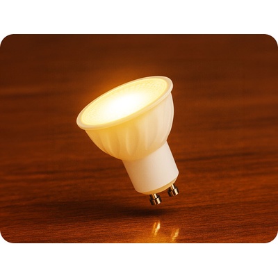 V-TAC GU10 LED žárovka 6W, 445lm, 38°, stmívatelná, Cree chip, teplá bílá