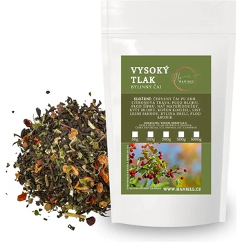 Haniell Bylinný čaj Vysoký tlak s hlohom, imelom a Pu-Erhom 100 g