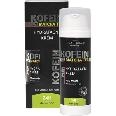 Vivaco VivaPharm Kofeínový hydratačný pleťový krém s Matcha Tea airless 50 ml