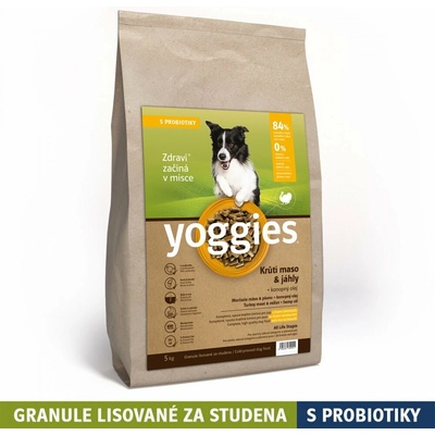 Yoggies morčacie mäso a pšeno lisované za studena s probiotikami 5 kg