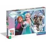 Clementoni -CLE puzzle 104 SuperKolor Frozen 25045