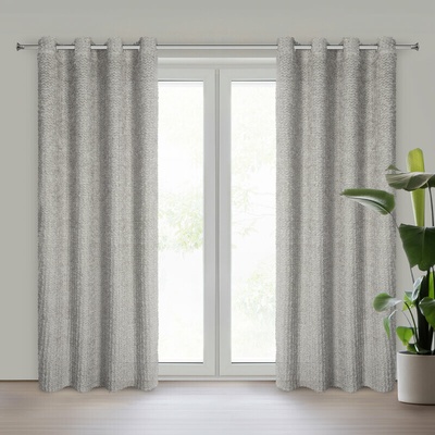 Takoy EVA MINGE hotový závěs TIFFANY z šifonové látky zdobený mohérovou nití a jemnými volány 135 x 250 cm-HF-459757 | 135 x 250 cm