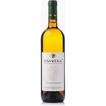 Pavelka a syn Chardonnay Výber z hrozna 12,5% 0,75 l (čistá fľaša)