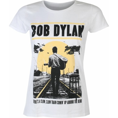 ROCK OFF дамска тениска Bob Dylan - Slow Train WHT - ROCK OFF - DYLTS11LW