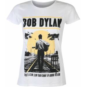 ROCK OFF дамска тениска Bob Dylan - Slow Train WHT - ROCK OFF - DYLTS11LW