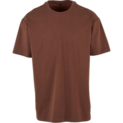 Build Your Brand pánské tričko Heavy Oversize Tee Čokoládová