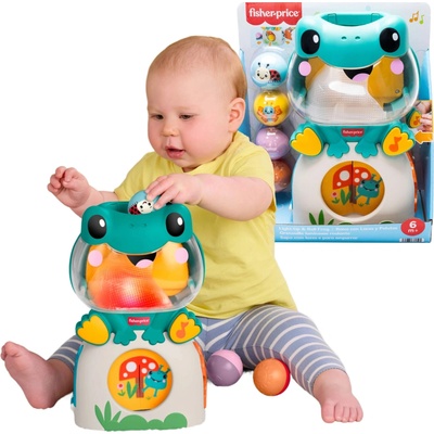 Mattel Fisher Price Hravá žabka s míčky JLB96
