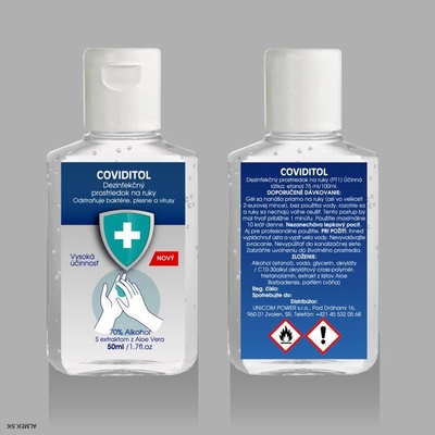 Coviditol dezinfekčný prostriedok na ruky 50 ml