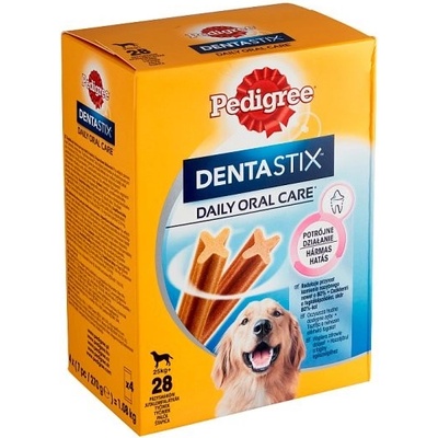 Pedigree DentaStix Doplnkové krmivo pre psy staršie ako 4 mesiace 4 x 270 g 1,08 kg