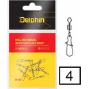 Delphin Rolling Swivel with Fastlock Snap B-01 10 ks