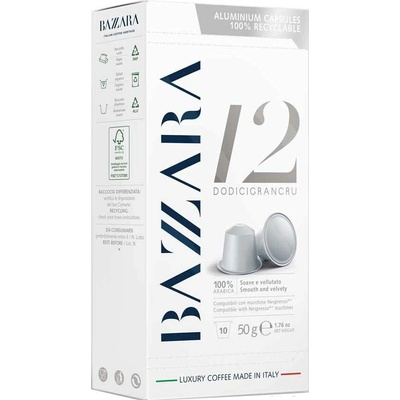 Bazzara Káva v kapslích Dodicigrancru kapsle Nespresso 100 ks