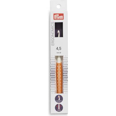 PRYM Háček na háčkování ergonomický plastový PRYM ERGO, velikost 4,5mm, délka 16cm