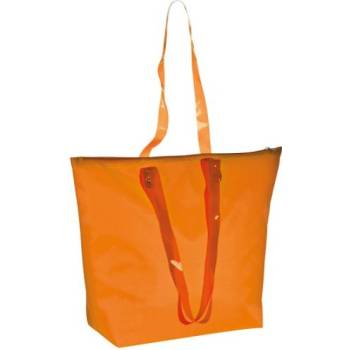 Plážová taška s průhlednými uchy oranžová