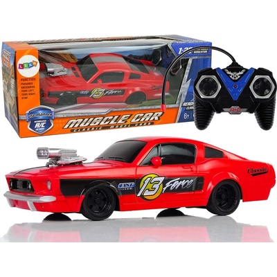 LeanToys Sportovní auto na dálkové ovládání červené 1:20
