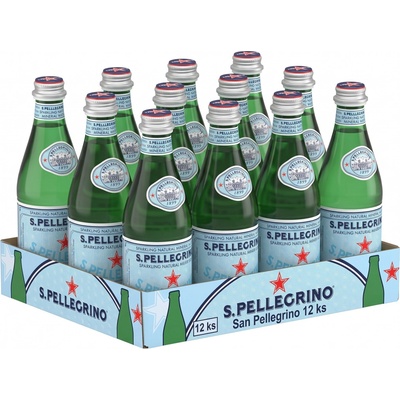 San Pellegrino perlivá minerální voda sklo 12 x 0,25 l