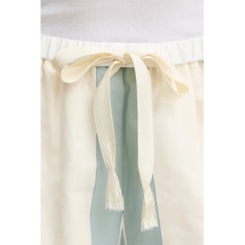 Forte Forte Къс панталон с лен Forte Forte в бежово с десен с висока талия 13807 my pants (13807.my.pants)