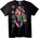 NOONEBRAND Тениска Тодор с Дъгов Кон - S, Black