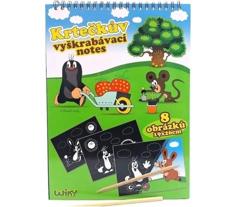 Vyškrabávací notes - Krtko 8 listov