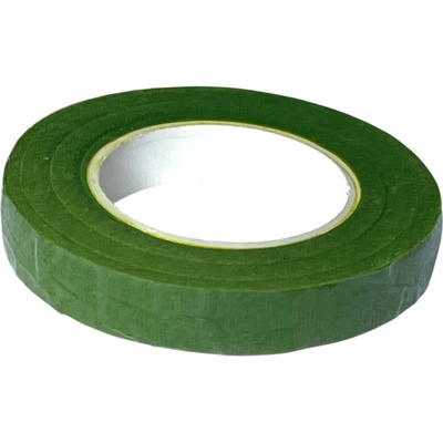 Floristická fixačná páska 12mm 27m - trávovo zelená