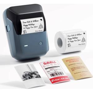 NIIMBOT Принтер за етикети B1 PRO, 1AC9512282A син + ролка етикети 230 бр (1AC9512282A)