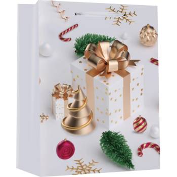 EUROCOM Подаръчна торбичка XMAS Special Medium, 18x23x10 cm, 71263 (25158-А-71263)