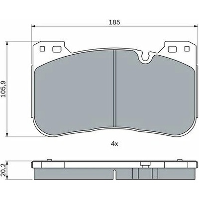 BOSCH Súprava brzdových doštičiek 0 986 424 921