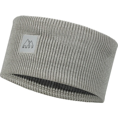 Buff Cross Knit headband Light Grey