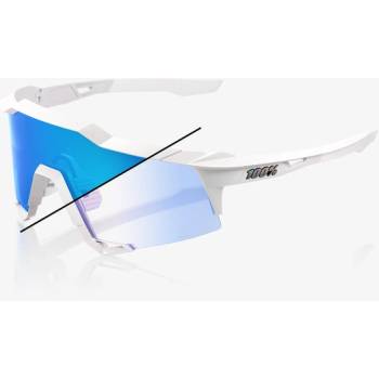 100% % Слънчеви очила Speedcraft, Bastille LE - Перлено бял блясък - Синьо огледало фотохромично (60007-00038)