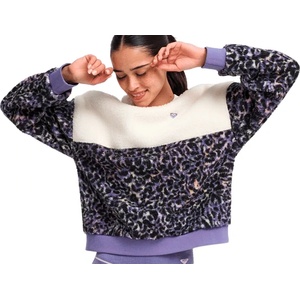 Roxy Дамски поларен пуловер Roxy Women's Waves Of Warmth Crewneck Fleece jumper - Whisper White (105-7381-0214)