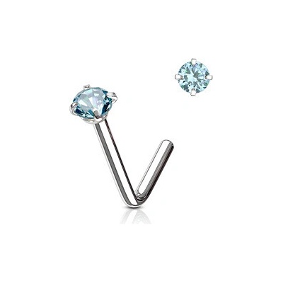 Šperky4U Zahnutý piercing do nosu N0173-Q