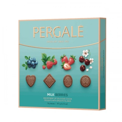 Бонбони Pergale Milk Berries 117гр. /16 бр