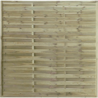 Stelmet Vyplétaný lamelový plot tlakově impregnovaný, KDI zelený, 180 x 180 cm