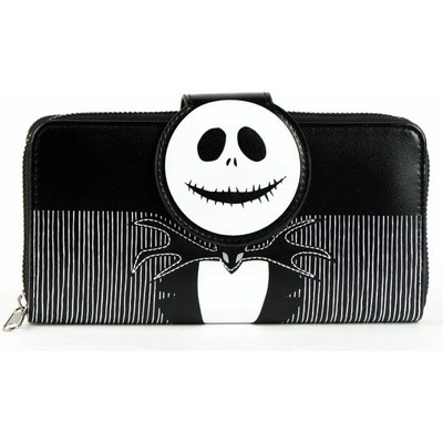 CurePink Dámská peněženka psaníčko Disney|Nightmare before Christmas Ukradené VánoceJack Skellington
