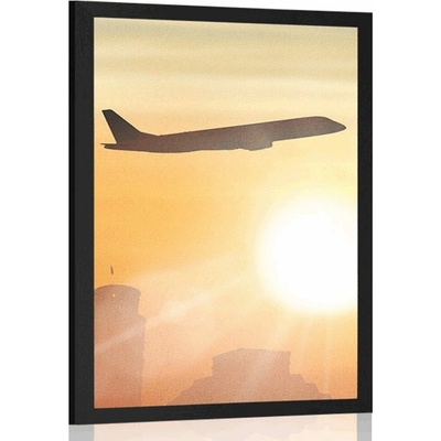 Plakát cesta kolem světa - 20x30 black