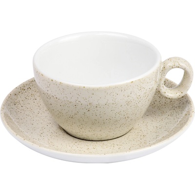 SABBIA béžová šálka s podšálkou na CAPPUCCINO 170 ml