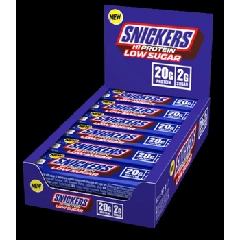 Snickers and Mars Snickers Hi-Protein Bar | Low Sugar [12 x 57 грама] Тъмен шоколад