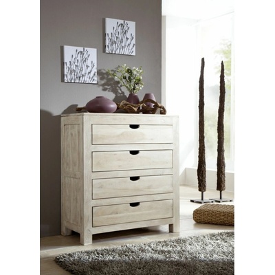Bighome White Wood 95x85 cm