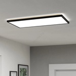 EGLO 901445-LED Плафон за баня ROVITO 17, 2W/230V 30x57 см IP44 черен (EG901445)