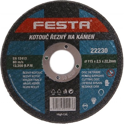 FESTA Řezný kotouč na kámen 115 mm