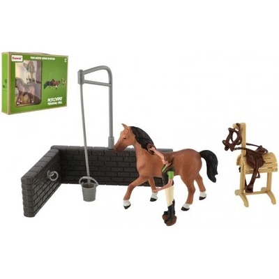 Teddies Комплект ферма кон с аксесоари