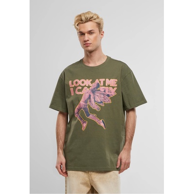 Mister Tee Тениска Look Oversize Tee olive XXLUB-MT2744-00176 - Тъмносив, размер 4XL