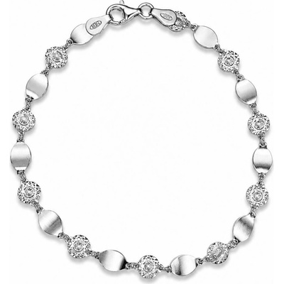 Bealio 12048 stříbrný náramek ZRCÁTKA SLUNCE 18 cm 03-12048-4699
