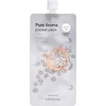 MISSHA Pure Source Pocket Pack Pearl - Нощна озаряваща маска за лице с перлени частици 10мл