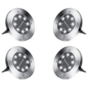 VERK GROUP 4 бр. слънчеви led лампи за забиване в земята