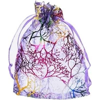 Unique Dárkový sáček organza fialový 7x9cm